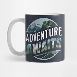 Adventure Awaits mountain Mug